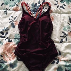 Cute maroon swimwear